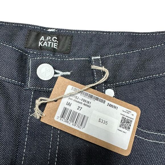 A.P.C. Dark Blue Flare & Wide Leg Jeans - Picture 6 of 13